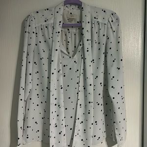 Ivory and black LOFT women’s size M blouse